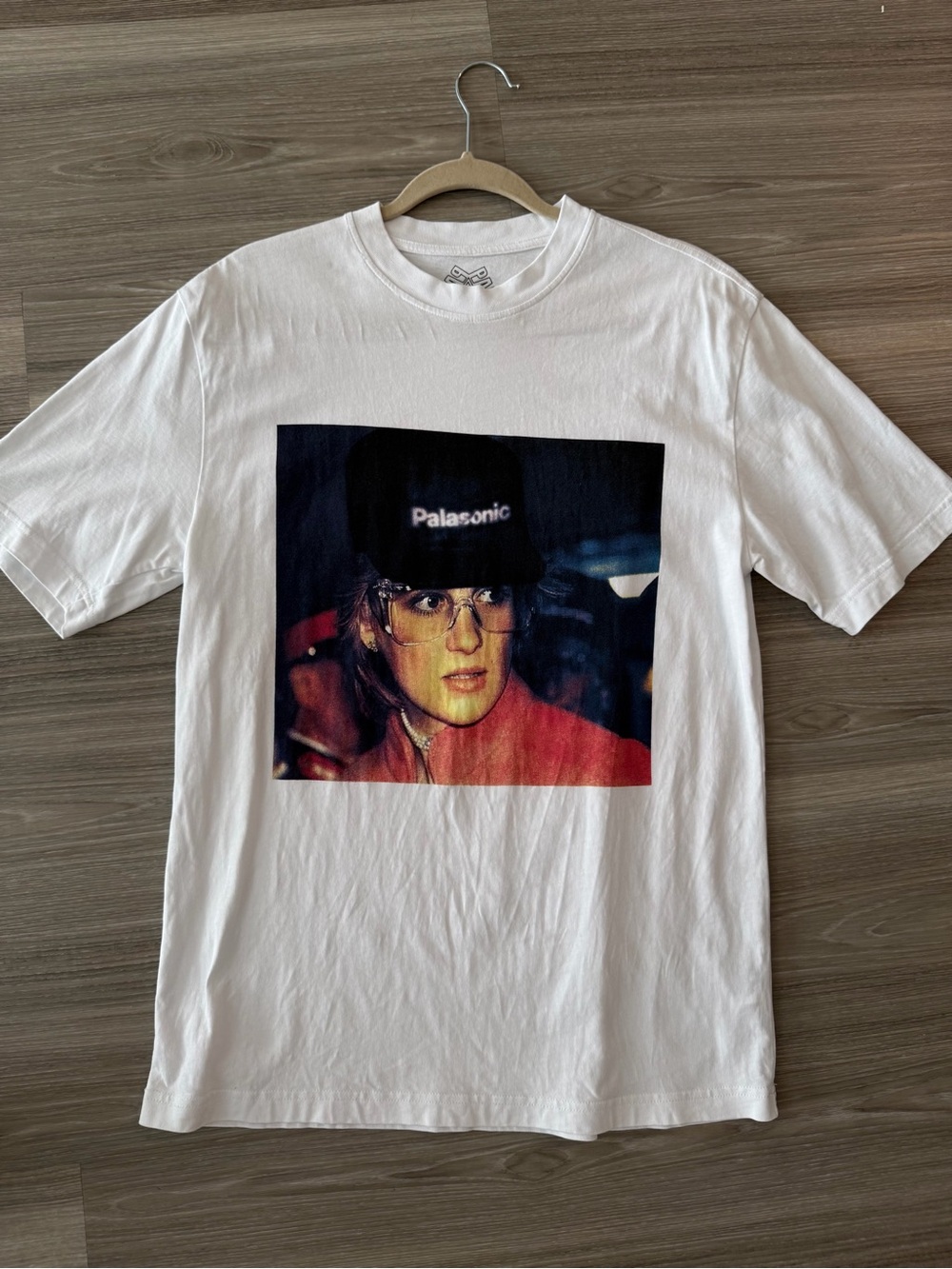Palace Princess Diana White Graphic Crewneck T-Shirt